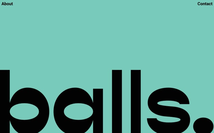 Balls | Meatballs & Beer Shop website preview