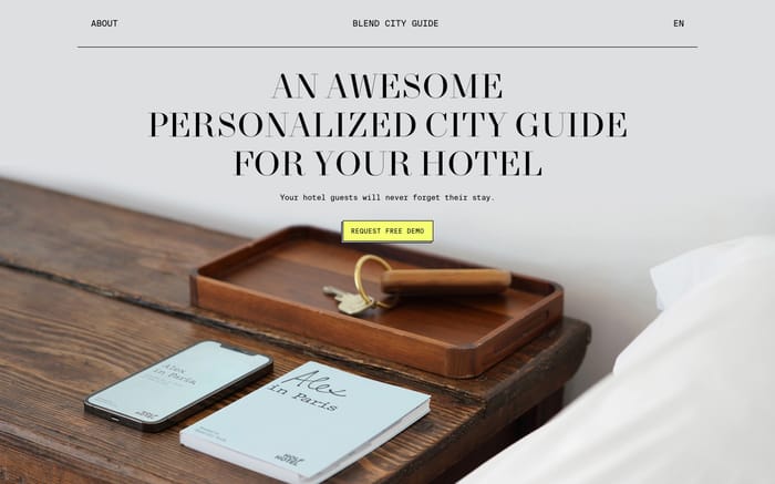 Blend City Guide website preview