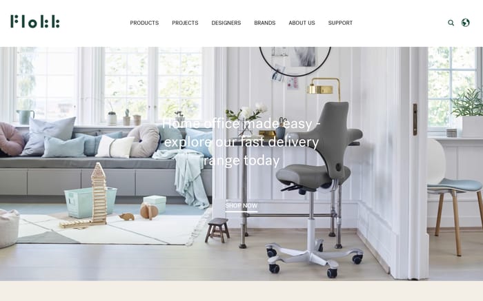 Flokk | Home website preview
