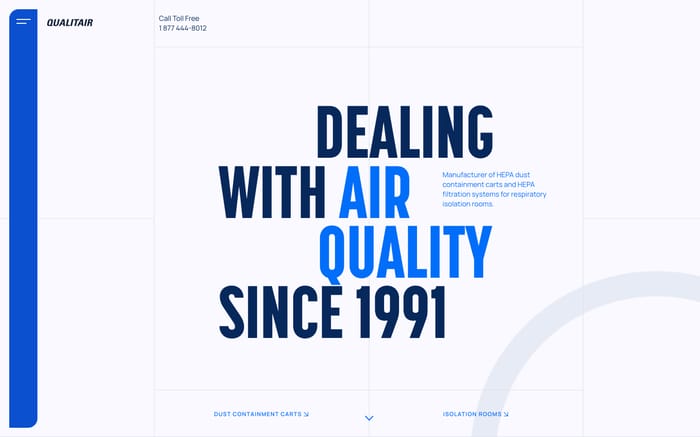 Qualitair website preview