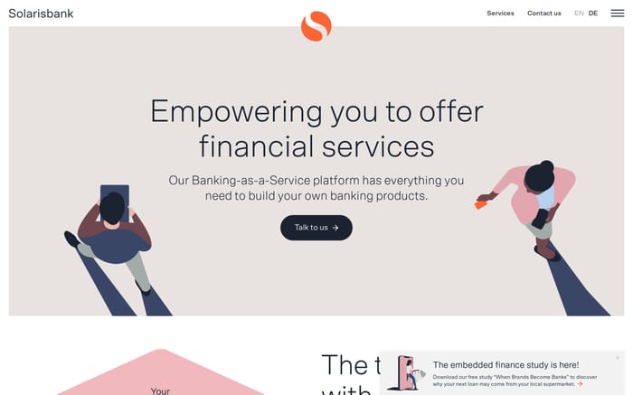 Solarisbank website preview