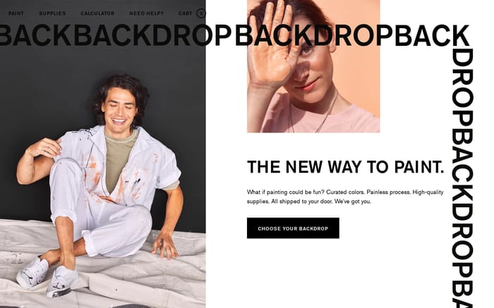Backdrop website preview