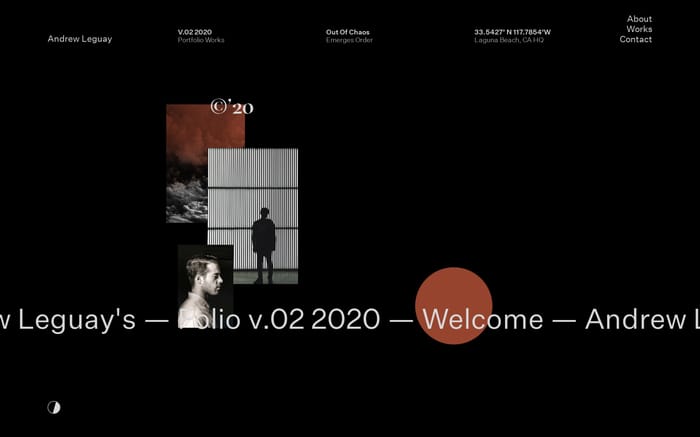 Andrew Leguay Folio20 website preview