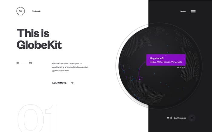 GlobeKit website preview