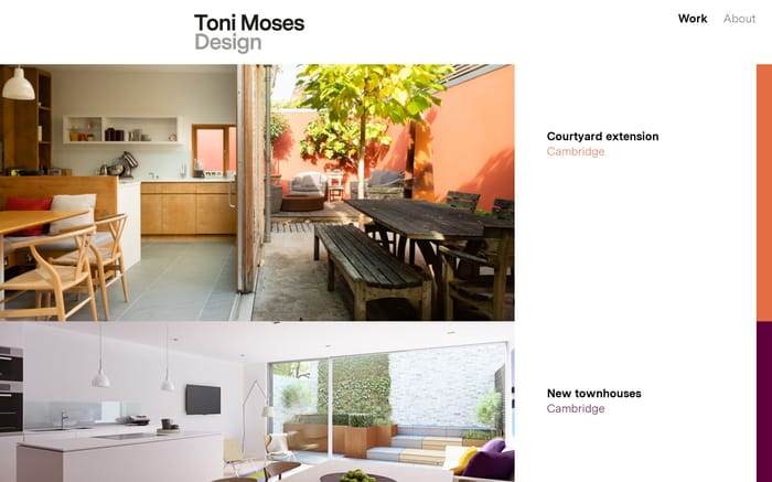 Toni Moses website preview