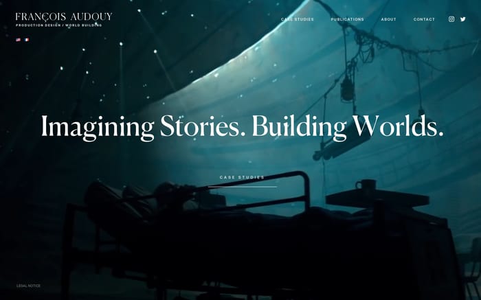 François Audouy website preview