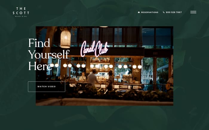 Scott resort & spa website preview