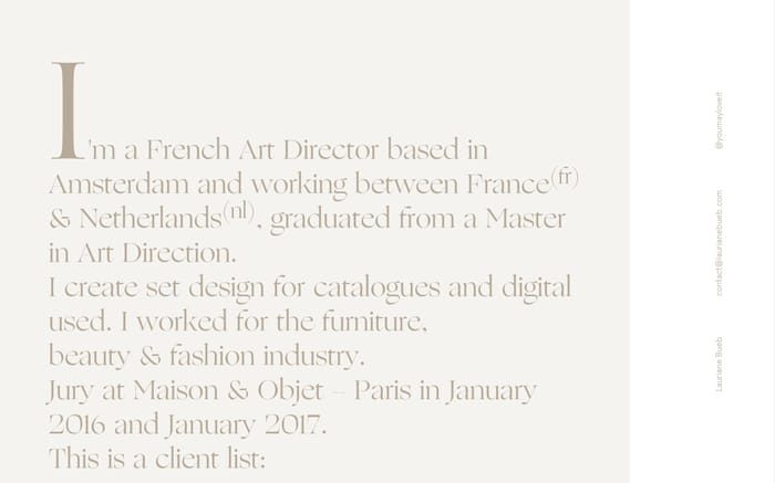 Lauriane Bueb website preview