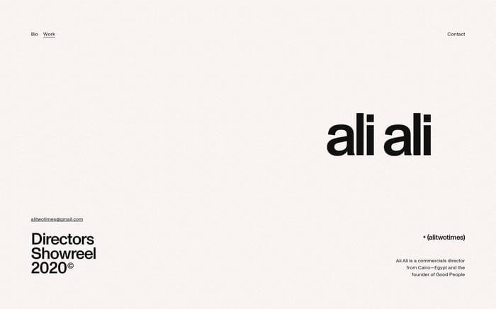 Ali Ali website preview