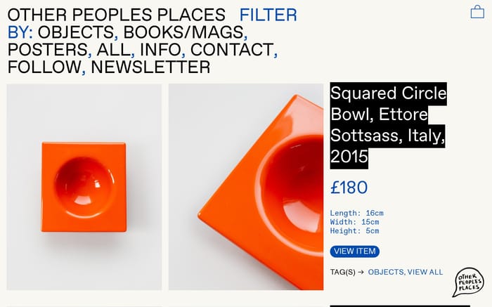 Other Peoples Places website preview