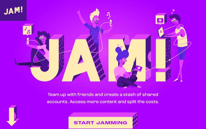 Jam website preview