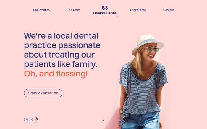 Deakin Dental website preview