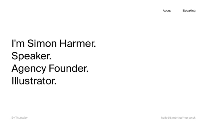 Simon Harmer website preview