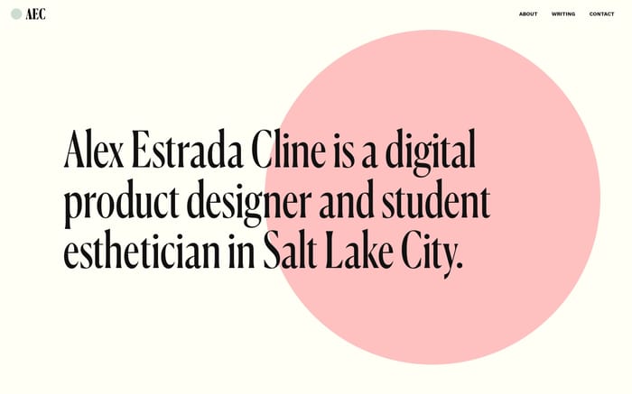 Alex Estrada Cline website preview