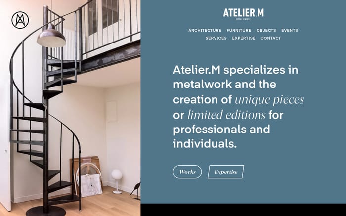 Atelier.M website preview