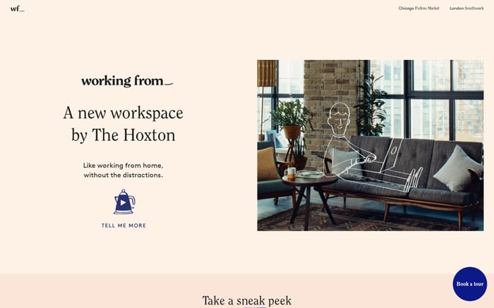 Working From_ is the new Coworking Space by The Hoxton website preview