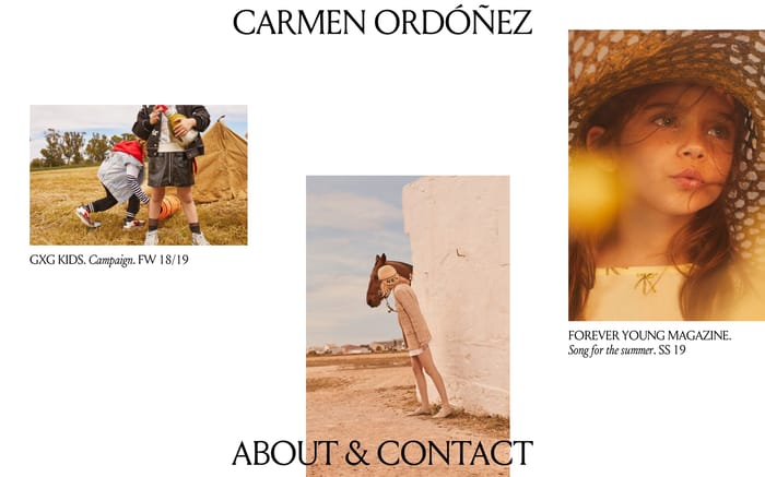 Carmen Ordóñez website preview