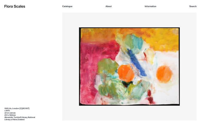 Flora Scales website preview