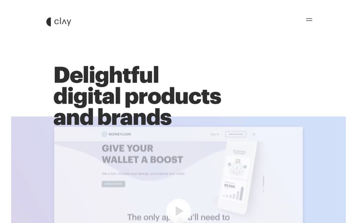 Clay website preview