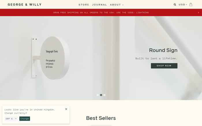 George and Willy website preview