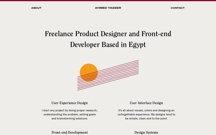 Ahmed Yasser — Product Designer, Developer website preview