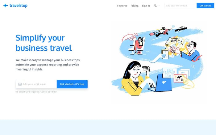 Travelstop says… website preview