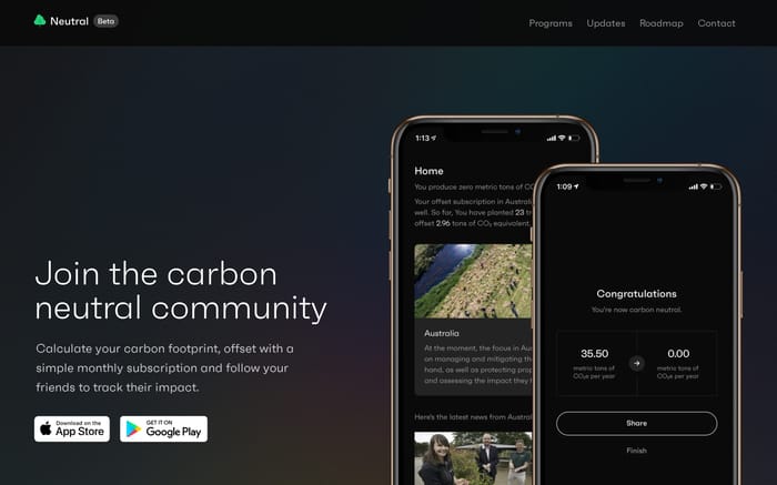 Neutral website preview