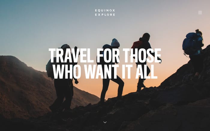 EQUINOX EXPLORE website preview