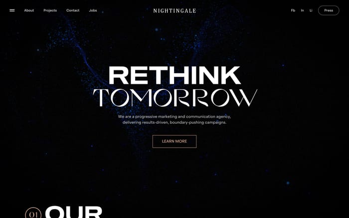 Nightingale website preview