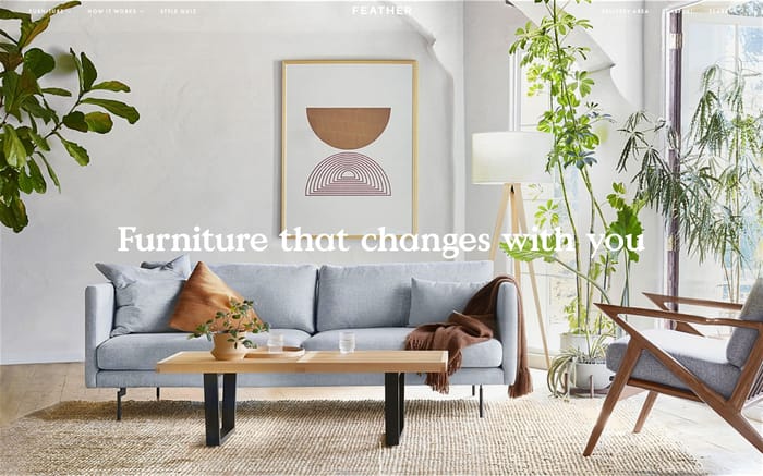 Feather website preview