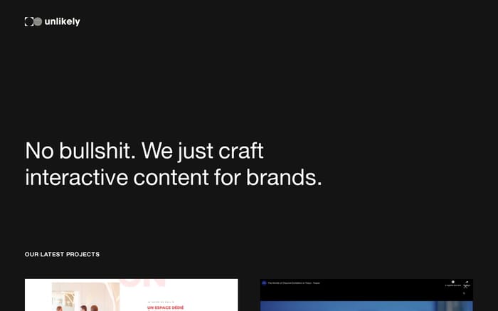 Unlikely website preview