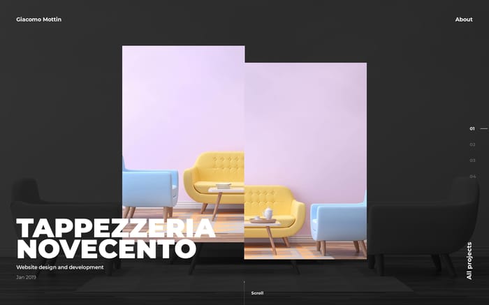 Giacomo Mottin website preview