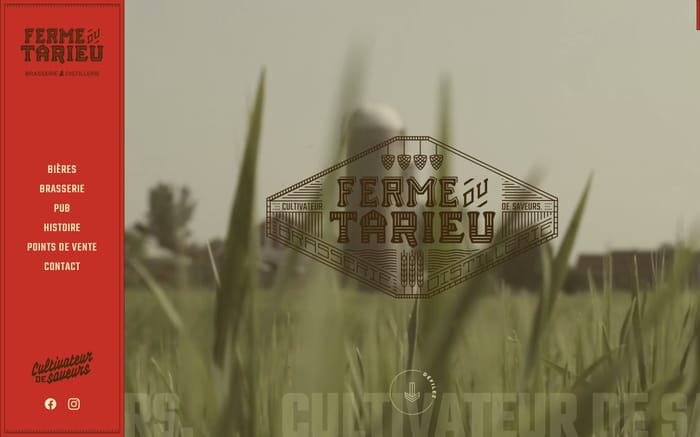 Ferme du Tarieu | Brasserie & Distillerie website preview
