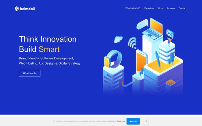 Heimdall - Branding, UI/UX, Digital Marketing & Web Design website preview