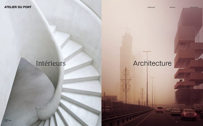 Atelier du Pont website preview