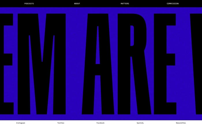 They The Them Are We website preview
