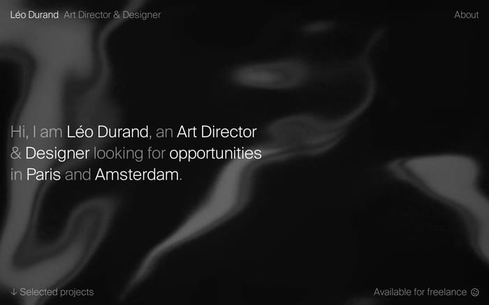 Léo Durand website preview