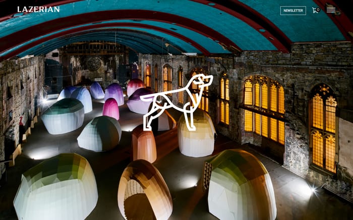 Lazerian website preview
