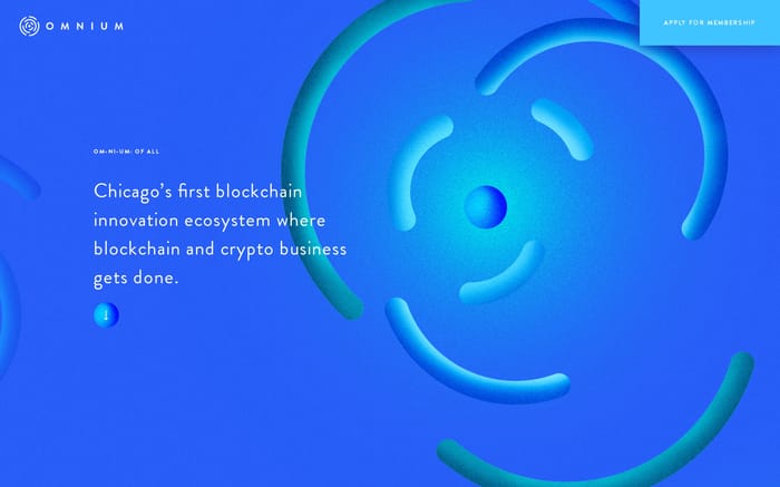 Omnium Blockchain website preview