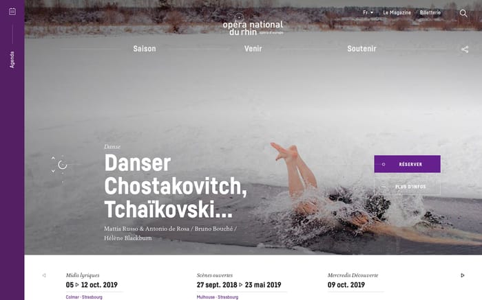 Opéra National du Rhin website preview