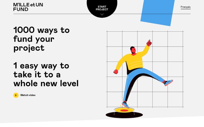 Mille et UN fund website preview