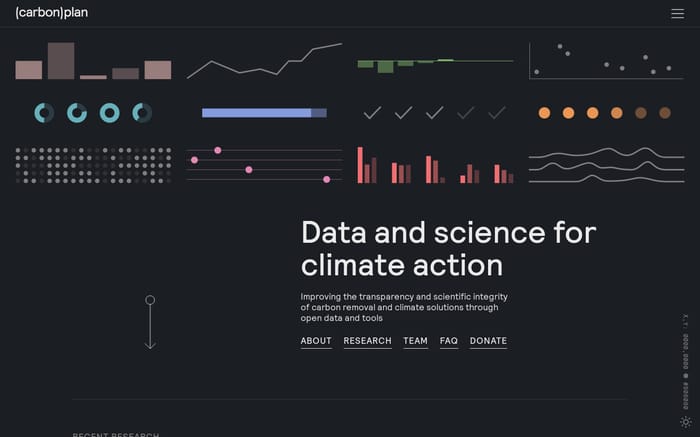 Carbonplan website preview