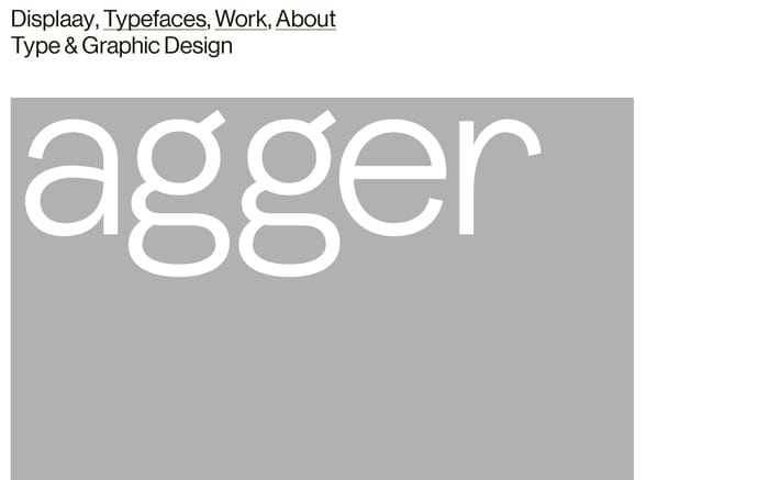 Displaay Type Foundry website preview