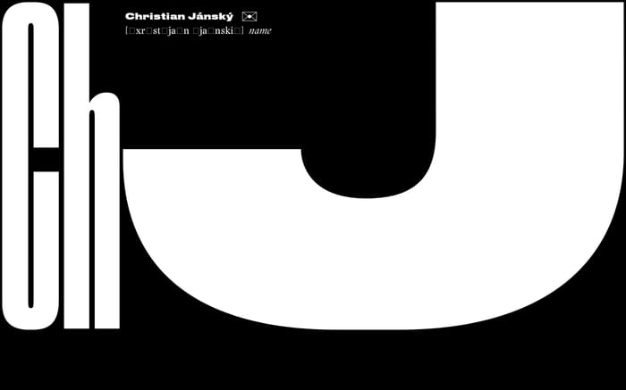 Christian Jánský website preview
