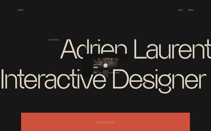 Adrien Laurent website preview