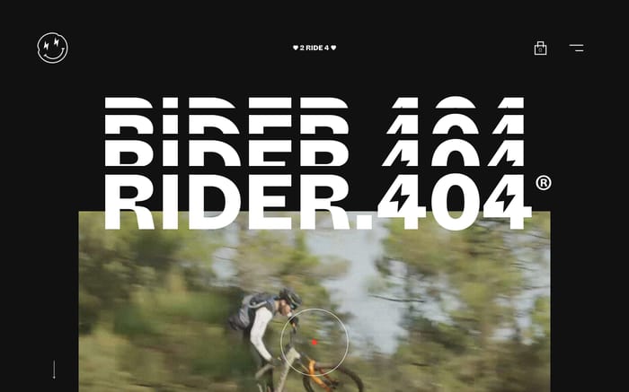 Rider 404 website preview