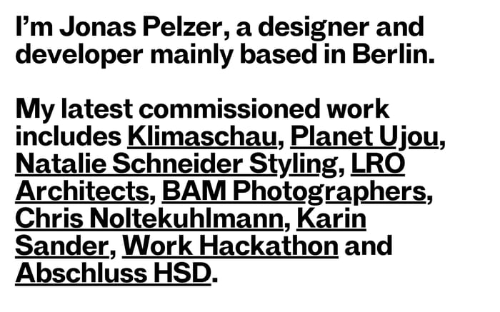 Jonas Pelzer website preview