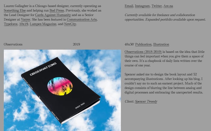 Lauren Gallagher website preview