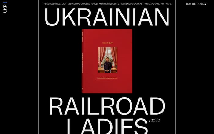 Ukrainian Railroad Ladies website preview