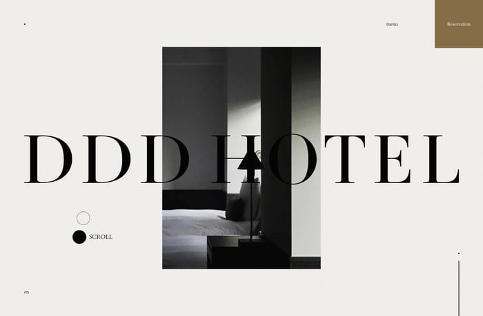 DDD Hotel website preview